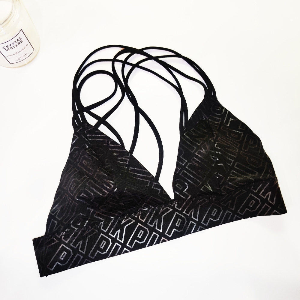 🤍New VS PINK Black Sports Bra - Picture 7 of 7